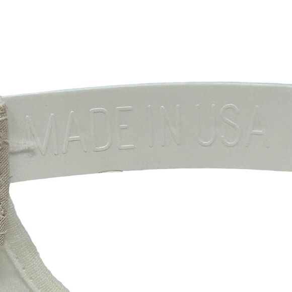 Vintage DDP 110 Baseball Cap Hat 80s Made In USA Rope Roping Cord Snapback White - Picture 10 of 11